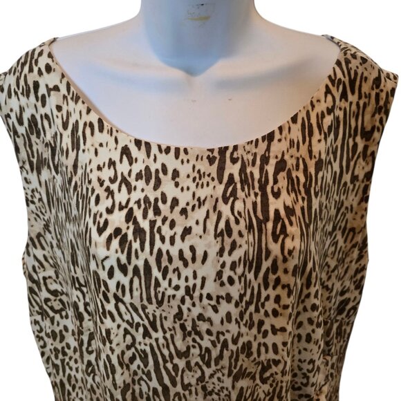 Jones New York Woman Animal Print Size 18W - Picture 12 of 15